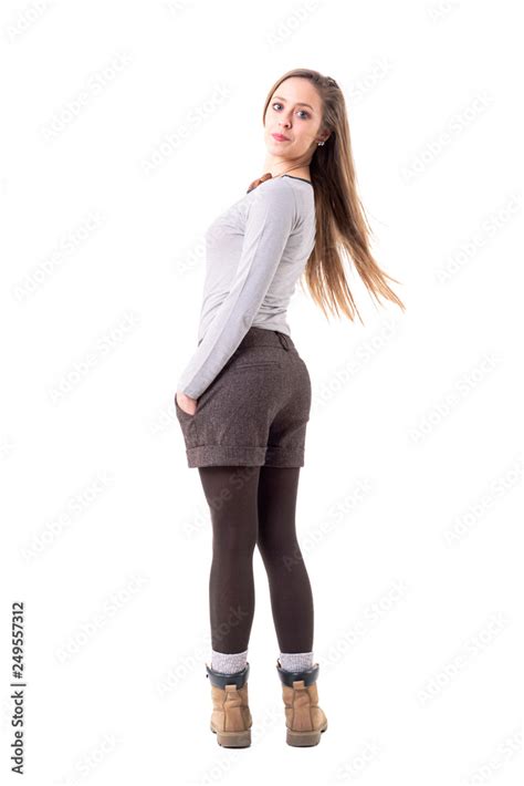 woman looking back over shoulder